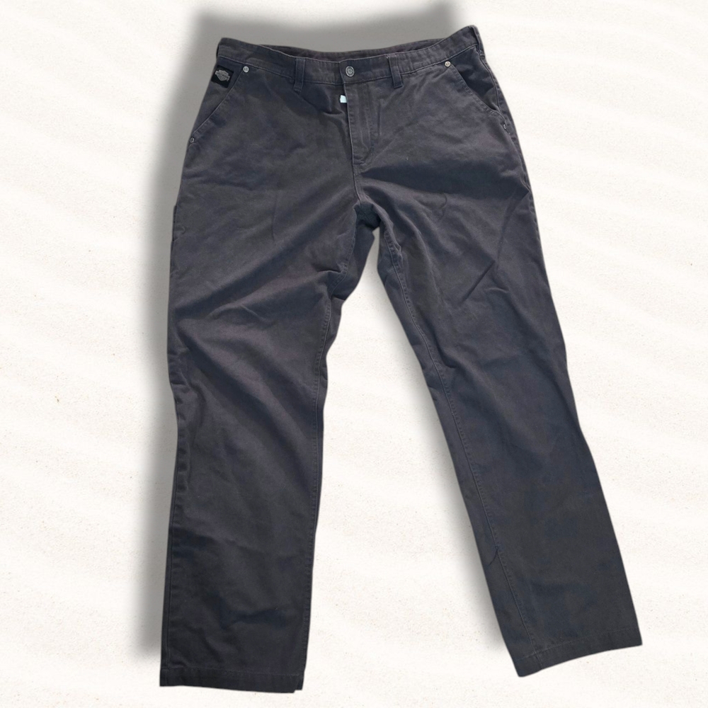 Harley Davidson Jeans Mens 38x34 Black Denim Straight Leg Charcoal Wash